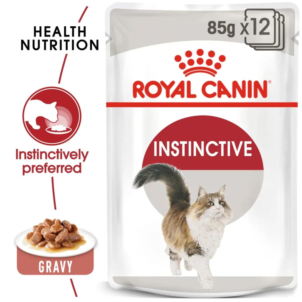 Royal Canin Feline Health Nutrition Instinctive Adult Cats Gravy Wet Food Pouch