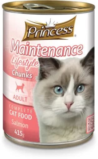Princess Life Style طعام رطب للقطط مع السلمون 405 جرام
