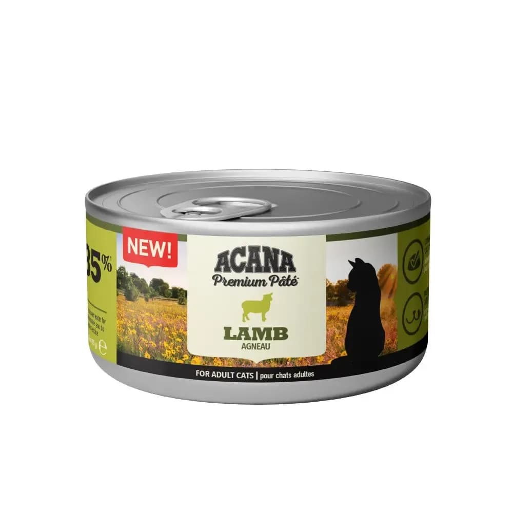 ACANA Premium wet cat food with lamb