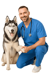 Doctor with dog