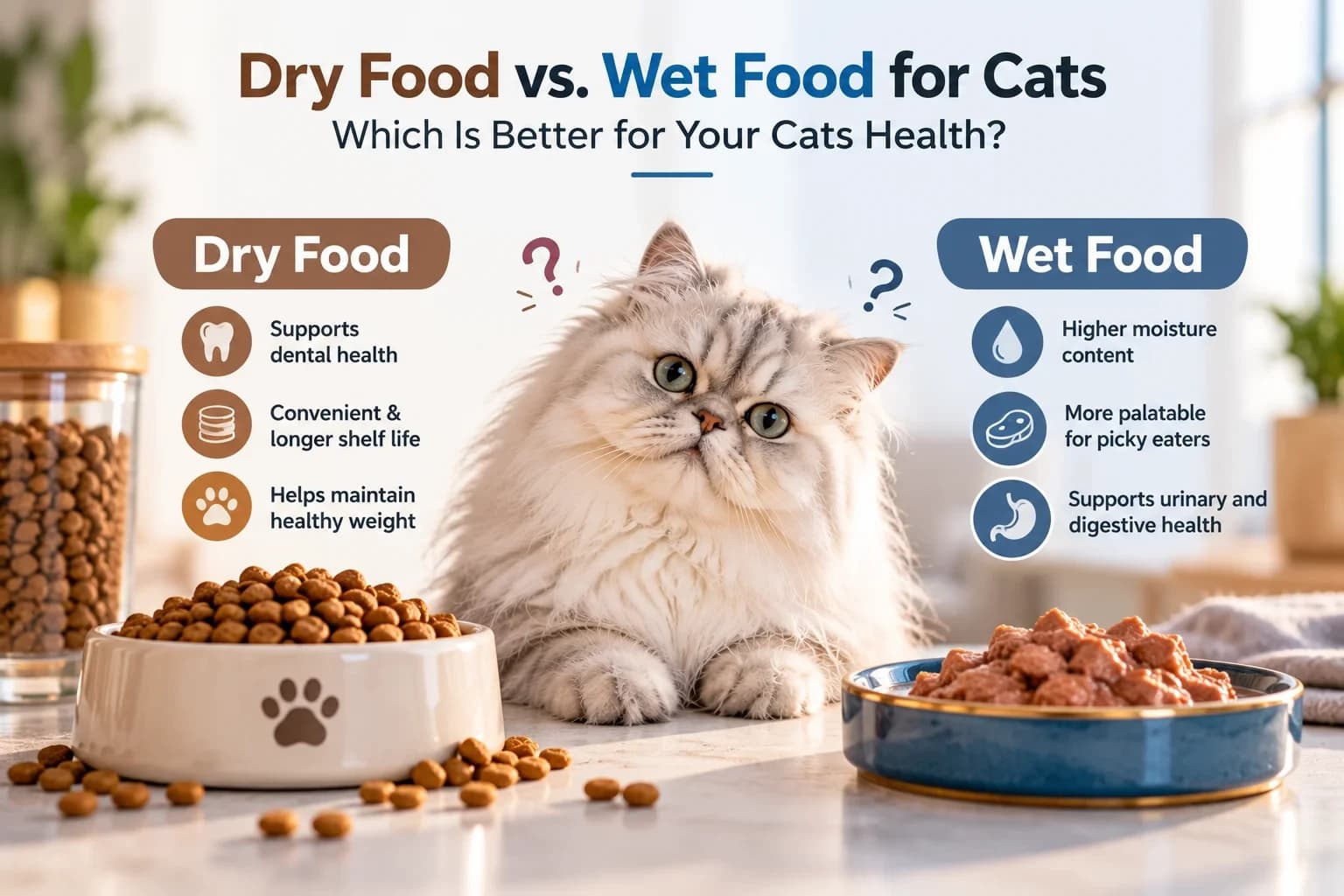 Dry Food vs. Wet Food for Cats: Which Is Better for Your Cats Health?