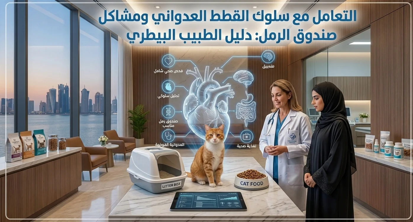 التعامل مع سلوك القطط العدواني ومشاكل صندوق الرمل: دليل الطبيب البيطري