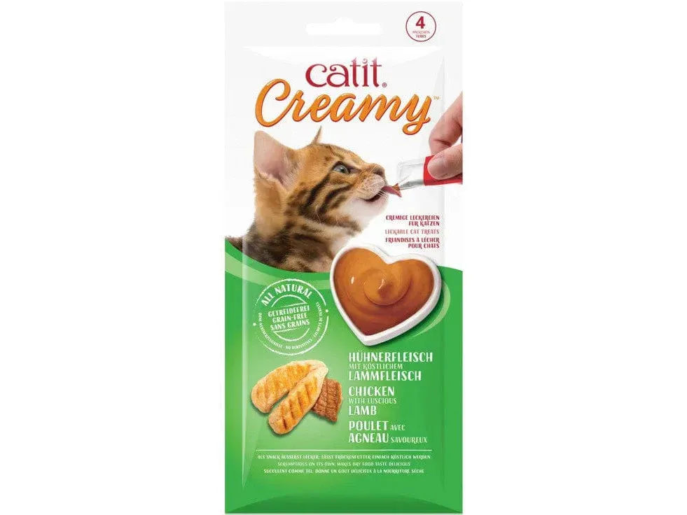 CatIt Creamy Lickable Treats - Chicken & Lamb