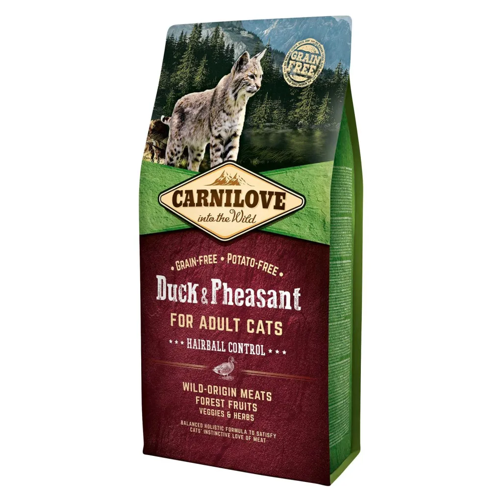 Carnilove Duck & Pheasant for Adults Cat- Hairball Control 6kg
