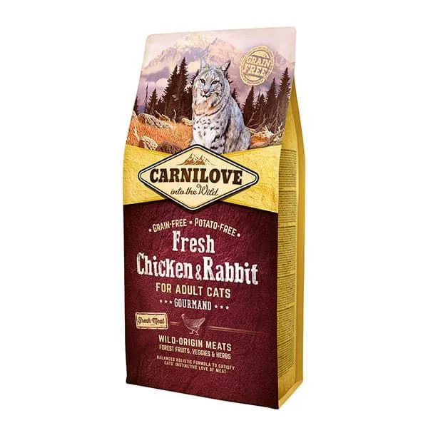 Carnilove Fresh Chicken & Rabbit Gourmand Adults Cats 2kg